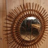 Rattan Sun Mirror