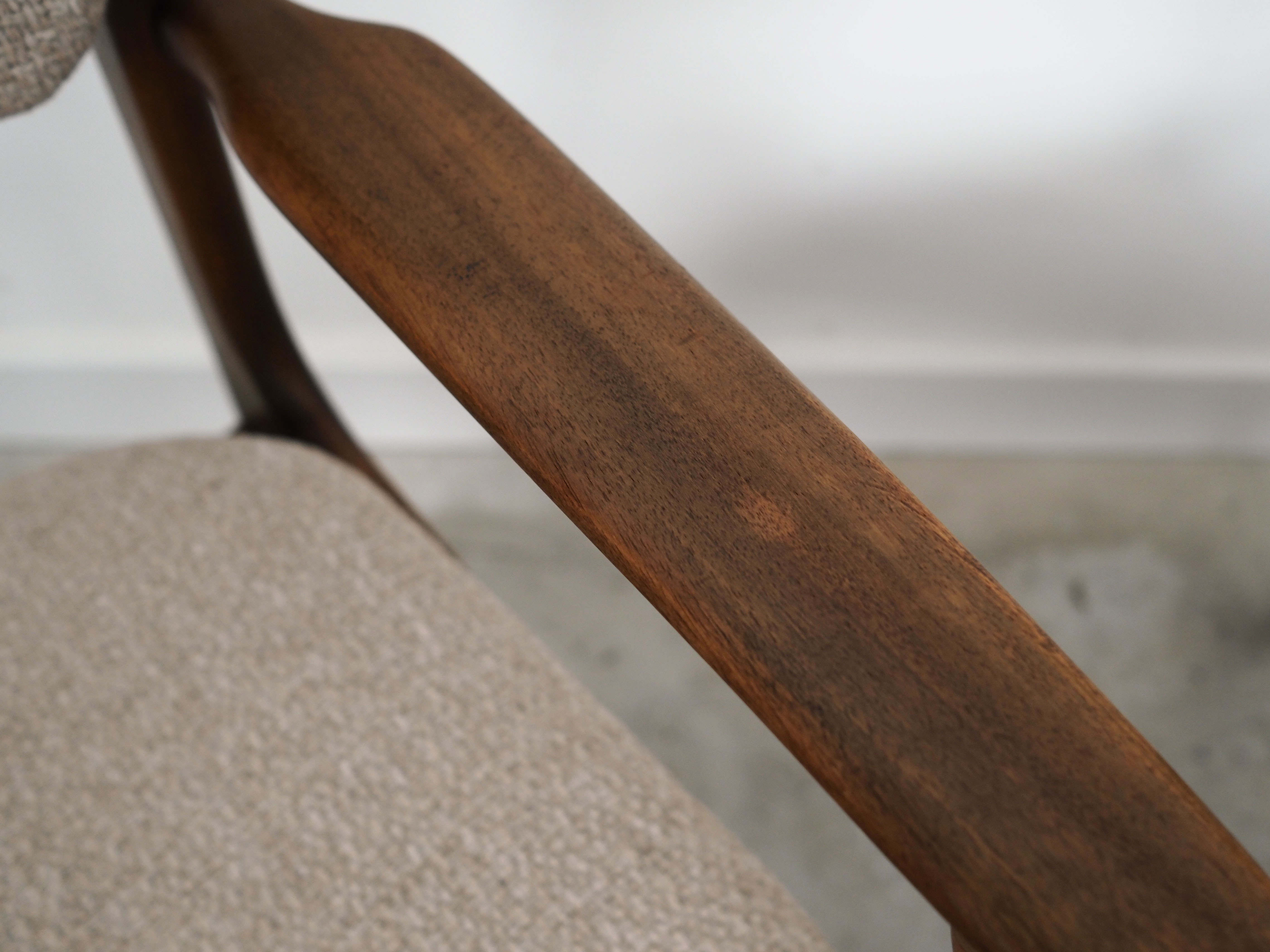 Walnut chairs, Danish design, 1960s, designer: Erik Buch