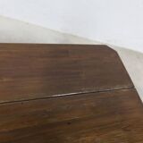 1960s Brutalist style rectangular coffee table with cut corners