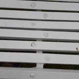 Old cast iron garden bench
