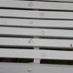 Old cast iron garden bench