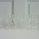 6 glasses with a liqueur