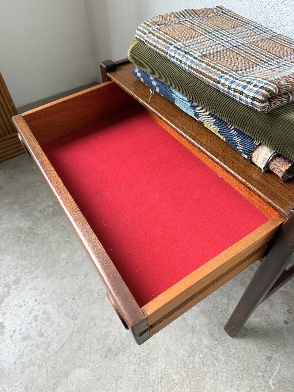 Jacques Hauville bedside table Roche Bobois mahogany