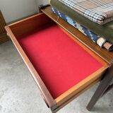 Jacques Hauville bedside table Roche Bobois mahogany