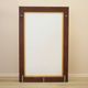 Danish mahogany mirror with shelf, 1970s