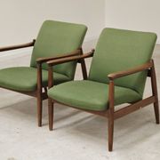 Paire de fauteuils vert GMF 64 par
Edmund Homa, Pologne 1960