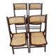 Vintage folding chairs wood and canning
