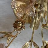 Large Single Pink Murano Flower Sconce 1980’s