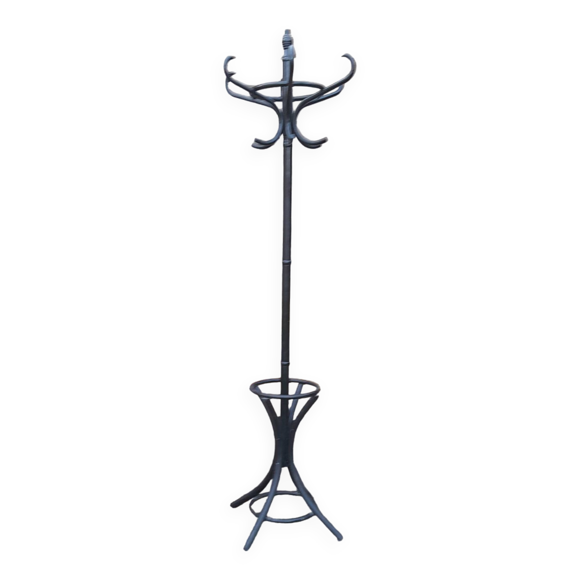 Vintage parrot coat rack in old wood