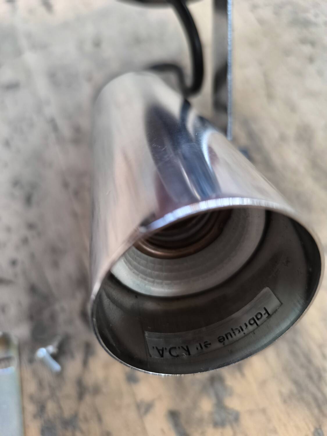 GDR 1970 chrome spotlight wall light