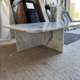 100% calacatta marble square table