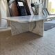 Table carrée 100% marbre calacatta
