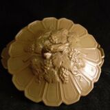 Beurrier en faience fine de Sarreguemines milieu XIX ème