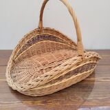 Wicker log basket
