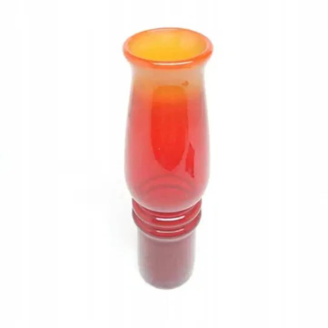 Vase, postmodernism, glass, designed by L. Pijaczewska, Poland, 1970s