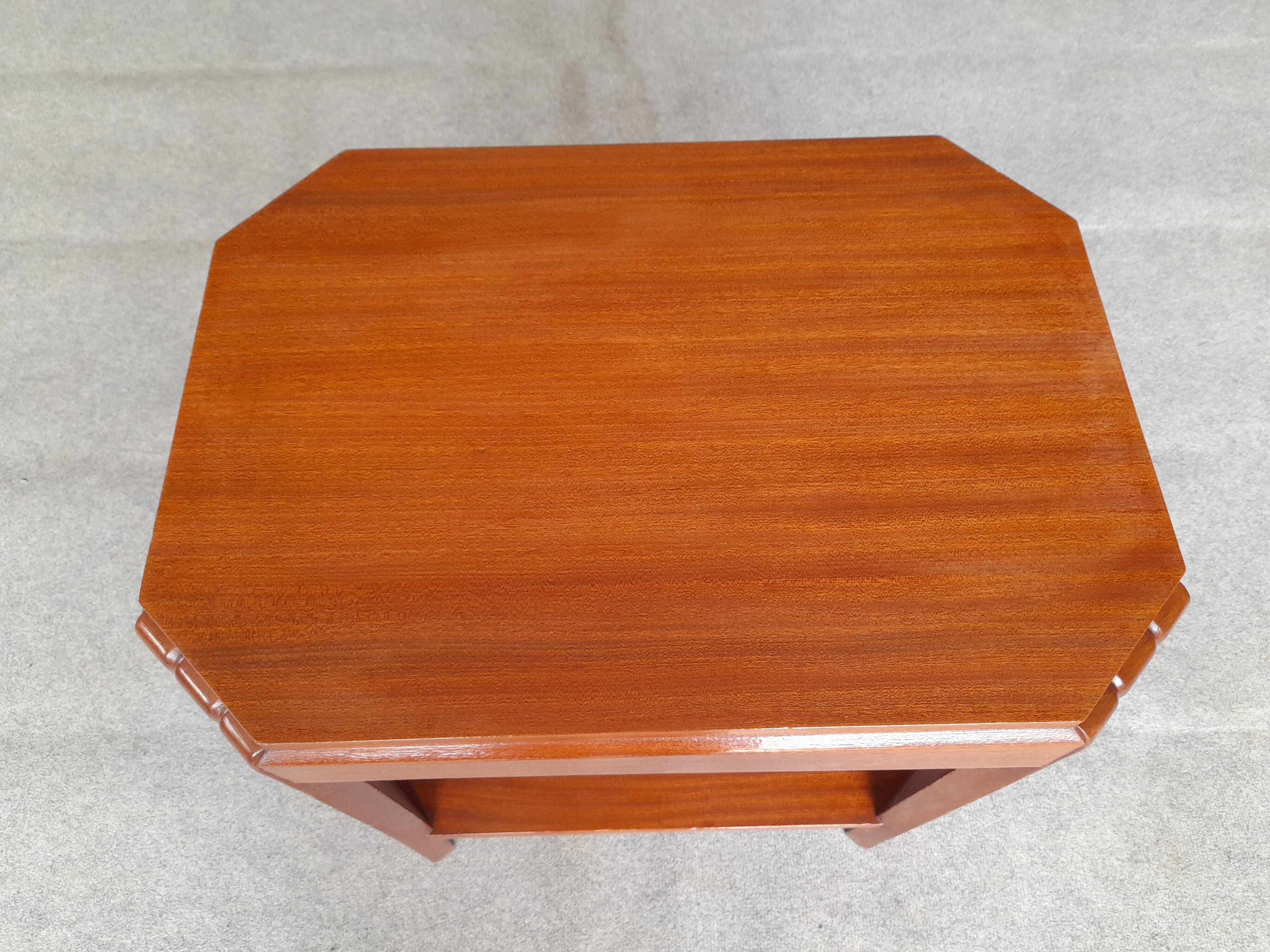 Art Deco mahogany coffee table