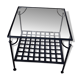 Wrought Iron Coffee Table with Glass Top