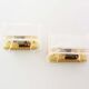 Pair of Heavy Petite Muranoglass and brass sconces by La Murrina
