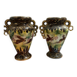 2 vases H.Béquet quaregron Belgium