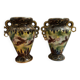 2 vases H.Béquet quaregron Belgium