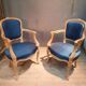 Pair of Louis XV style armchairs