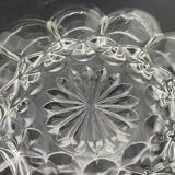 Plat/Coupe Pâquerette en verre transparent