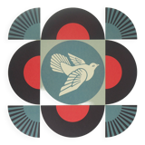 Shepard Fairey (Obey Giant): Geometric Dove Black - Signed Lithograph