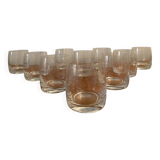 Bohemian crystal engraved glasses