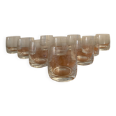Verres gravés en cristal de Bohème
