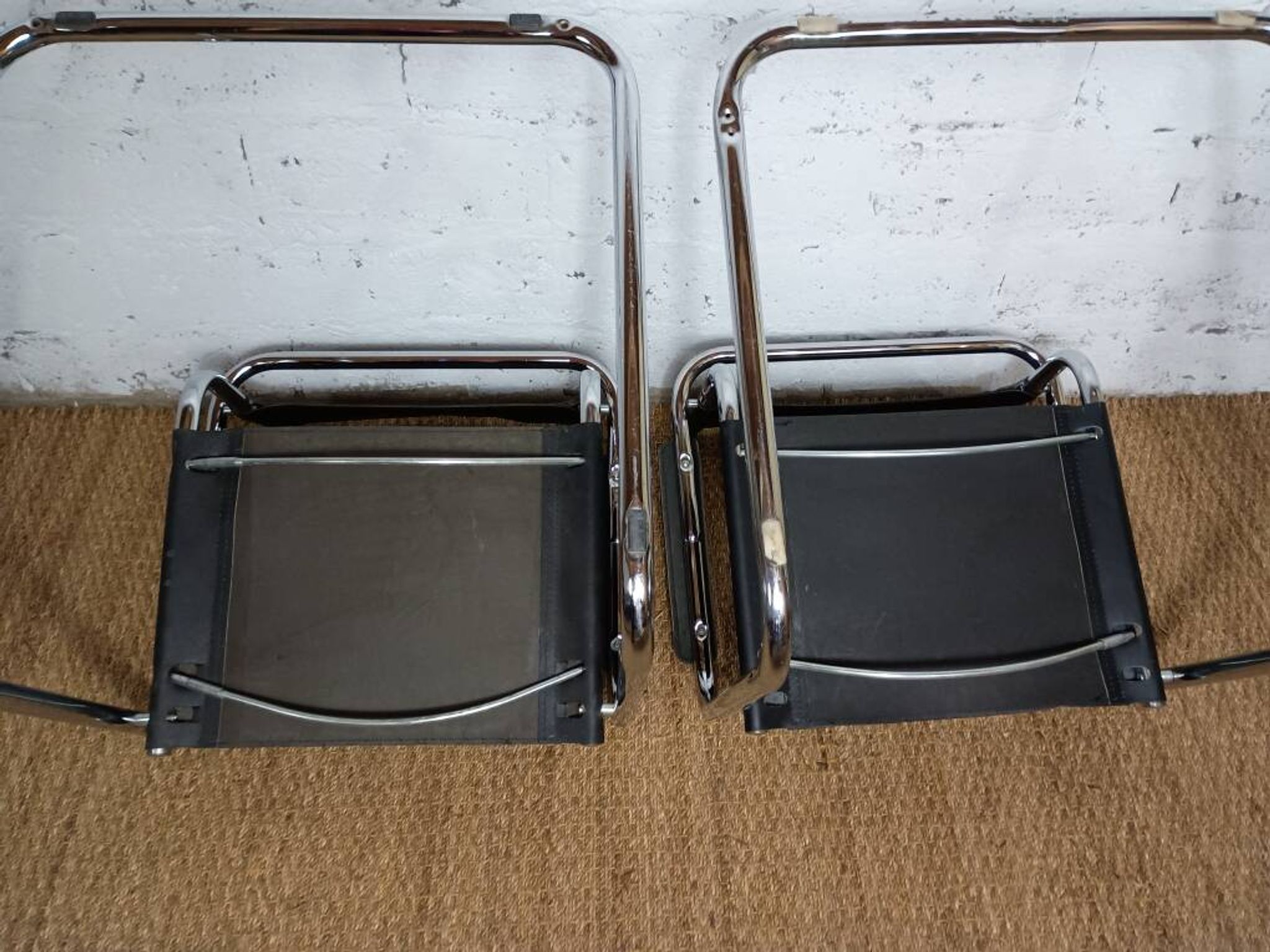 Ensemble de 5 fauteuils style B34 Marcel Breuer