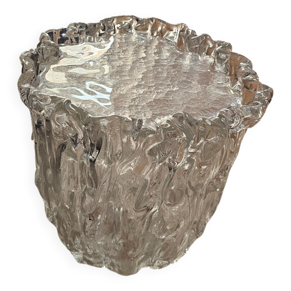 Bout de canapé en verre