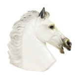 Large Classical Bust Parthenon Horse Greek Style Plaster 39cm