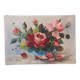 Tableau bouquet de fleurs, nature morte, signée Louis Andrey, huile sur toile, milieu XXème