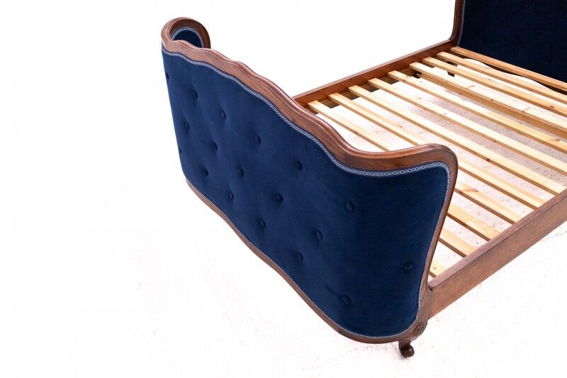 Antique bed, France, circa 1900. After renovation.