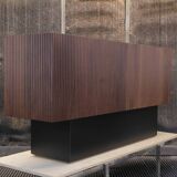 Handcrafted italian brutalist sideboard