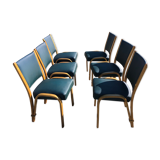 Lot de 6 chaises steiner modèle bow wood