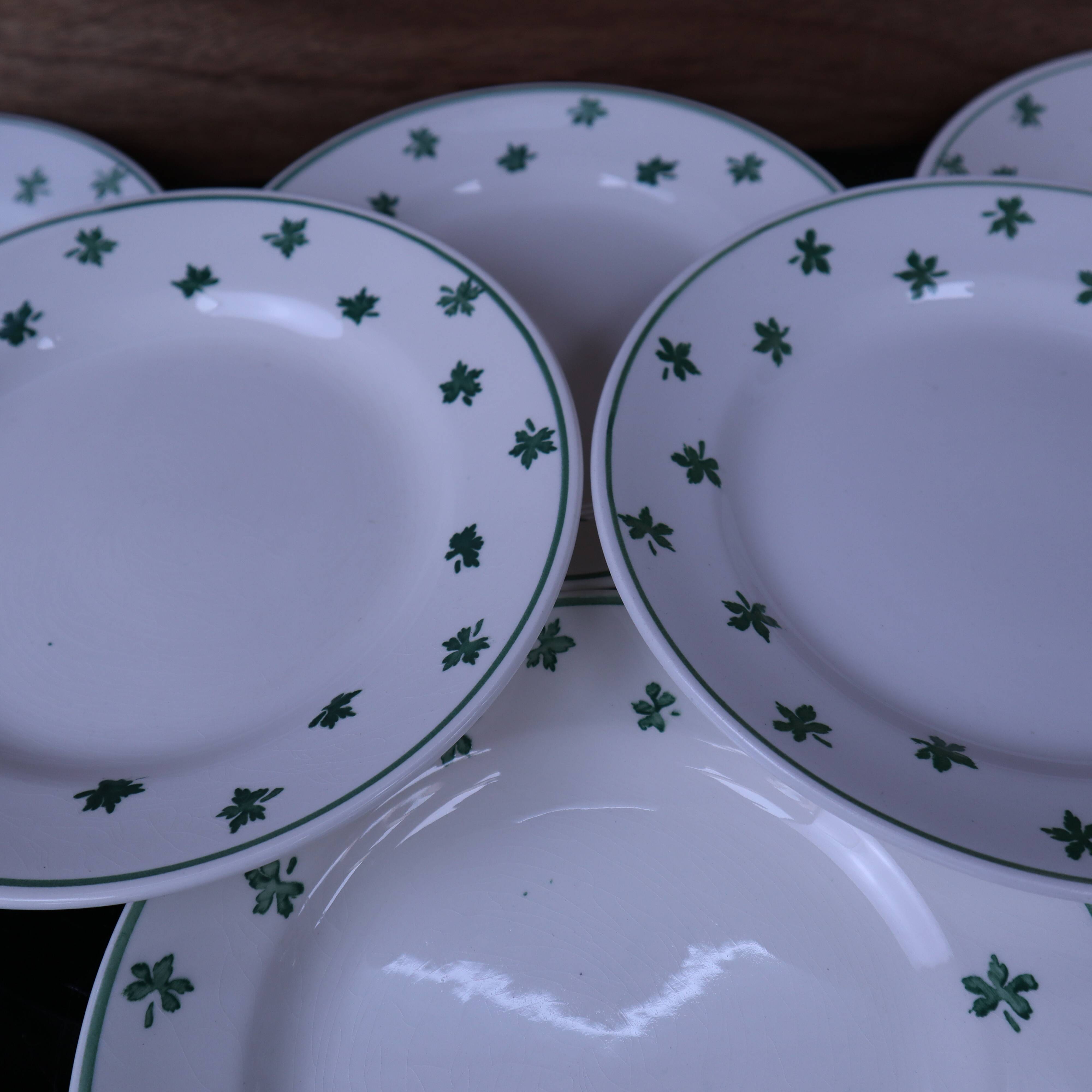 Lot de 6 assiettes à dessert 5200 Sarreguemines et Digoin Vintage