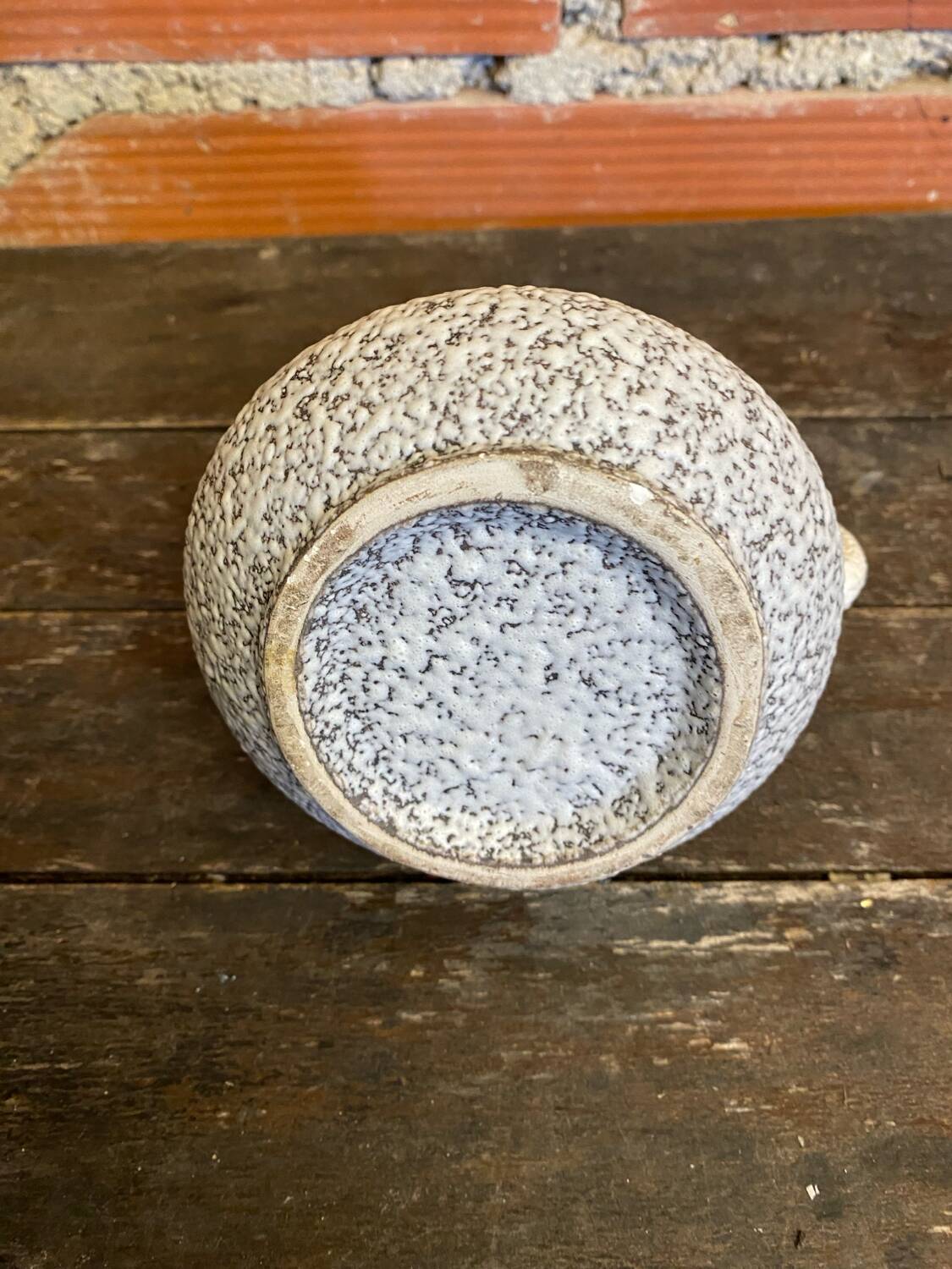 Old pitcher roberto rigon white ceramic polychrome decor vintage