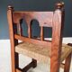 Oak & Rope Travail Populaire Side Chair, Belgium, 1950s