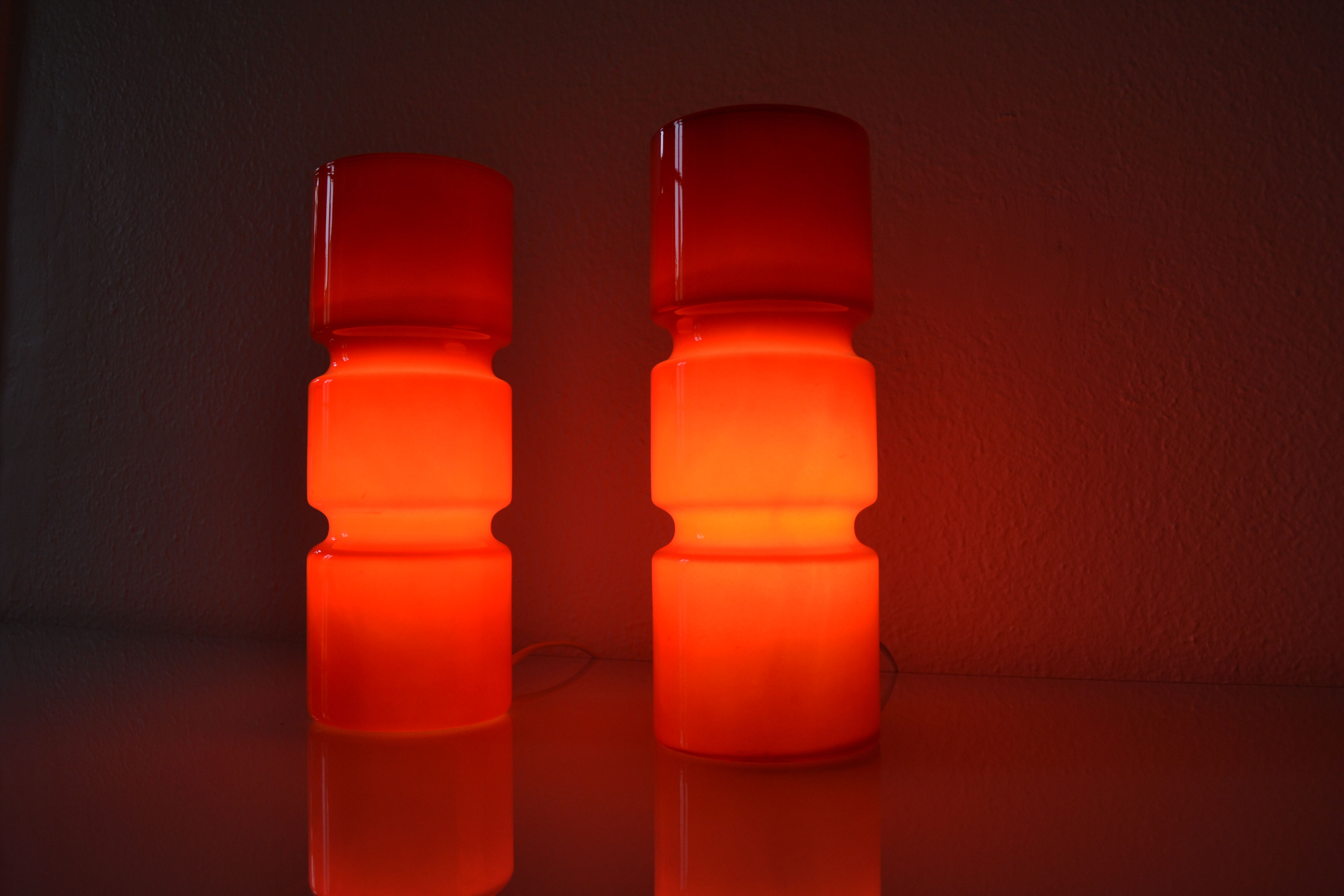 Paire de lampes postmoderniste habitat vintage
