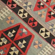 6x8 Kilim Multicolor Geometric Style Kilim Rug, 168x235 Cm