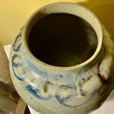 Vase pensu , enamelled ceramic, marking to be identified n°3 bis vintage