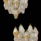 Murano Glass Polygon Sconces Set of 2