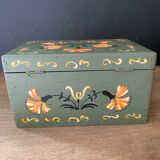 Hand-painted wooden box