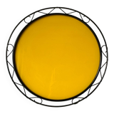 Yellow glass tray 1960 Plastofix