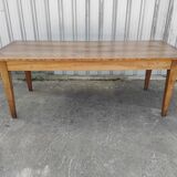 Farmhouse table in blond walnut 200 cm