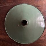 Grande gamelle en acier émaillé vert