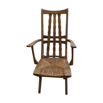 Fauteuil en bois, années 1960