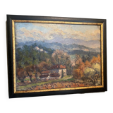 Provencal painter painting Devouassoux