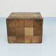 De Sede Patchwork Leather Cube Stool, Pouf, Ottoman, Switzerland, 1970s